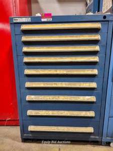 lot 48508 image: Vidmar 9-Drawer Tool Storage Cabinet&nbsp