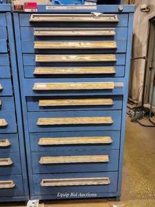 lot 48510 image: Lyon 11-Drawer Welding Supply Cabinet with Accessories