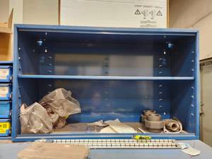 lot 48512 image: Industrial Steel Storage Cabinet - Blue&nbsp