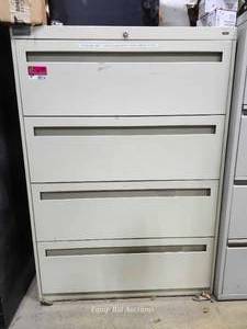 lot 48516 image: 4-Drawer Lateral File Cabinet - ONEOK Inc. Storage Unit
