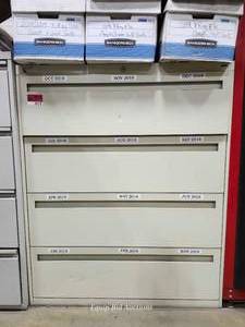 lot 48518 image: Medical Records Filing Cabinet with X-Ray Storage&nbsp