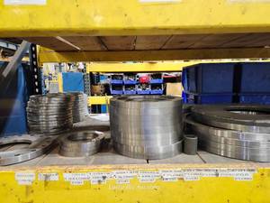 lot 48546 image: Large Industrial Flange and Fitting Inventory&nbsp