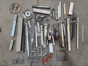 lot 49024 image: Machine Shop Tool Lot with Cutting Discs and Hardware&nbsp