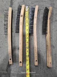 lot 49030 image: Vintage Stainless Steel Wire Brushes - Set of 4