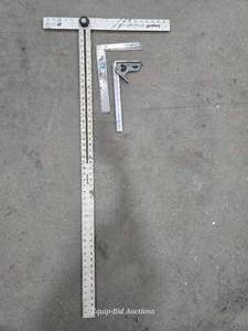 lot 49051 image: Empire 48 Heavy-Duty Adjustable T-Square Set with Combination Square