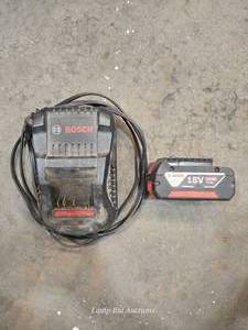 lot 49058 image: Bosch 18V 4.0Ah Battery and Charger Set&nbsp