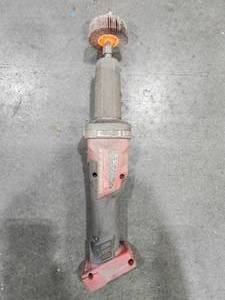 lot 36855 image: Milwaukee M18 Die Grinder with Flap Wheel Attachment -