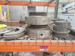 lot 48604 image: 8-inch Industrial Metal Pulley Set - 250 Weight Capacity&nbsp