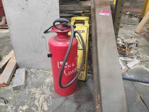 lot 48630 image: Chapin 3-Gallon Professional Lawn &amp Garden Sprayer, 4 Varying Styles Of Steel Pieces