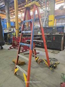 lot 34201 image: 6ft Werner Fiberglass Step Ladder