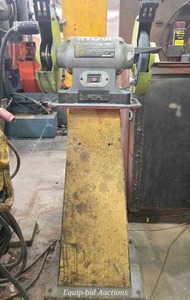 lot 34205 image: Ryobi Bench Grinder with Pedestal Stand