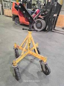 lot 34208 image: Heavy Duty Pipe Jack Stand with Wheels - 2500lb Capacity&nbsp