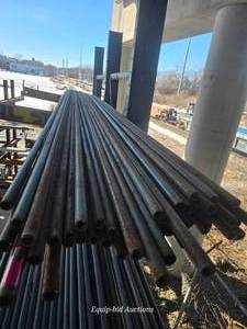 lot 34611 image: (68) 25 Foot Steel  Pipe Lot&nbsp
