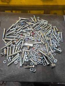 lot 34372 image: Large Lot of Assorted Industrial Grade Bolts and Nuts&nbsp