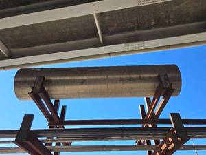 lot 34599 image: (1) 9ft Industrial Steel Pipe&nbsp&nbsp