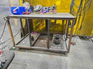 lot 48724 image: Industrial Mobile Work Cart with Storage Contents Not Included