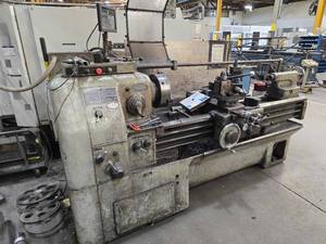 lot 28 image: Okuma Metal Lathe with Digital Readout