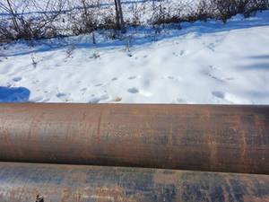 lot 34546 image: (1) 8ft Industrial Steel Pipe Section&nbsp&nbsp