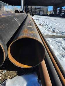 lot 34557 image: (1) 25ft EWR Industrial Steel Pipes - Used Condition&nbsp