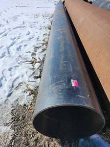 lot 34563 image: (1) 28ft Industrial Steel Pipe Section&nbsp