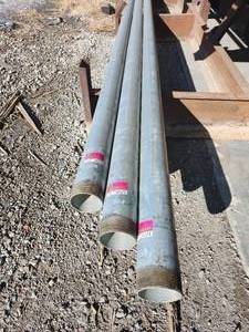 lot 34573 image: (1) 21ft Piece Industrial Steel Pipe Set&nbsp&nbsp