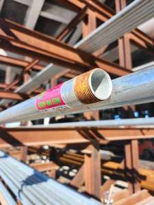 lot 34584 image: 21-Foot Industrial Galvanized Steel Pipe Section&nbsp&nbsp