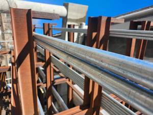 lot 34585 image: (1) 21ft Industrial Steel Pipe&nbsp