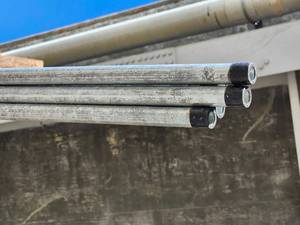 lot 34591 image: (5) 21ft Galvanized Steel Electrical Conduit Pipes&nbsp&nbsp