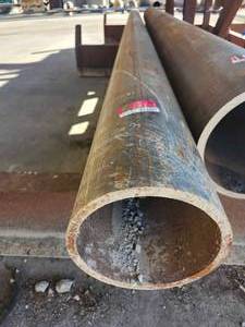 lot 34609 image: (1) 16ft Large Industrial Steel Pipe Sections&nbsp&nbsp