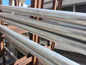lot 34980 image: (1) 21ft Industrial Galvanized Steel Conduit Pipe&nbsp