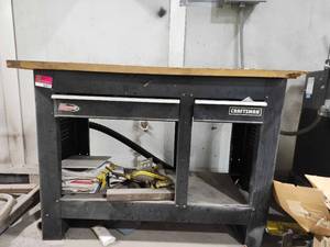 lot 36871 image: Craftsman Industrial Work Bench with Storage&nbsp