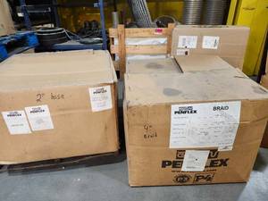 lot 49252 image: Penflex Industrial Braided and Corrugated Hose Set&nbsp