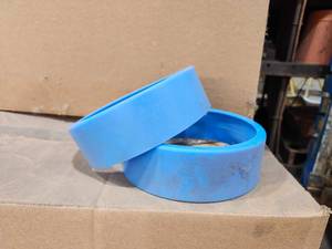 lot 49254 image: (3) Industrial Blue Plastic Spacer Rings - Bulk Lot&nbsp