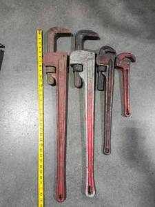 lot 49327 image: Ridgid Pipe Wrench Collection&nbsp