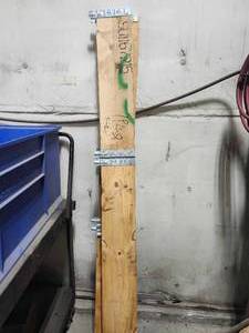 lot 49338 image: (2) Pallet Crates, Lumber with Metal Brackets