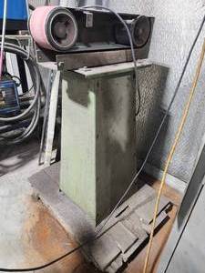 lot 49345 image: &nbspIndustrial Belt Sander with Stand&nbsp