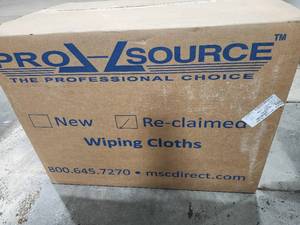 lot 49350 image: Pro-Source Re-claimed Wiping Cloths Box&nbsp