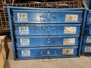 lot 49450 image: &nbspTIF Industrial Hardware Storage Cabinet with Assorted Fasteners&nbsp