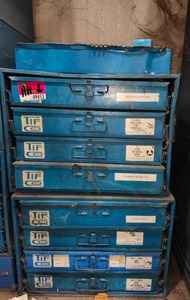 lot 49453 image: &nbspTIFCO Industrial Hardware Cabinet with Contents&nbsp