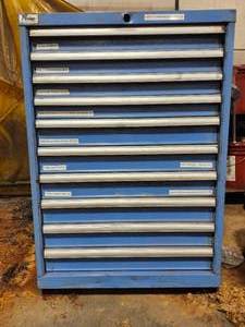 lot 49365 image: Industrial 10-Drawer Lista Tool Cabinet&nbsp