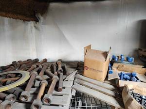 lot 49386 image: Industrial Hardware Lot - Large Bolts and Fasteners&nbsp
