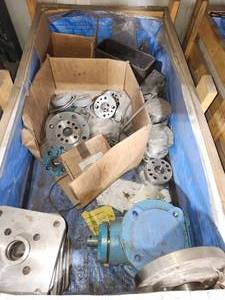 lot 49393 image: Industrial Flange and Equipment Lot with Explosion Proof Motor&nbsp