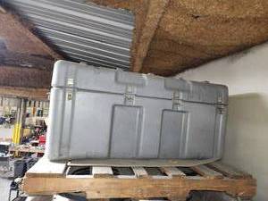 lot 49398 image: Large Military-Grade Equipment Transport Case with Contents Of Wiring