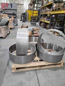 lot 34462 image: Large Industrial Steel Ring Components - 24 Diameter&nbsp&nbsp