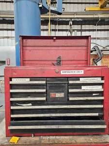 lot 48731 image: Vintage Craftsman Tool Box with Socket Set&nbsp