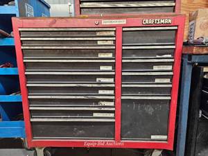 lot 48732 image: Craftsman Tool Box with Mixed Tools and Supplies&nbsp