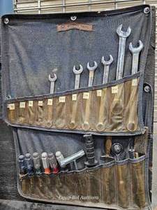 lot 48757 image: &nbspWright Tool Wrench Set with Tool Roll&nbsp