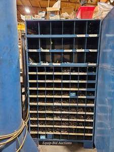 lot 48759 image: Industrial Parts Storage Unit with Hardware Inventory&nbsp