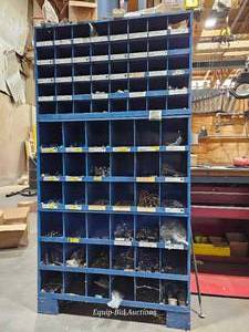 lot 48760 image: Industrial Parts Storage System with Hardware Bins&nbsp