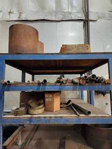 lot 35377 image: Industrial Metal Shop Lot - Pipes, Cylinders &amp Equipment&nbsp